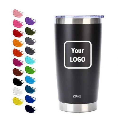 Custom logo 20oz multi-color stainless steel double wall vacuum insulation sports travel mug Tumbler