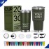 Custom Logo 20oz 30oz Christmas Tumbler Insulated Travel Coffee Water Mug Thermos Stainless Steel Vacuum Cup With Lid